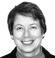 Black and white photo of Kathleen Devin