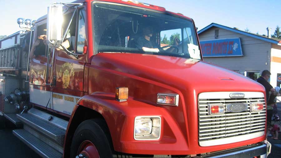 SETFA fire truck in the 2015 Prairie Days Parade.
